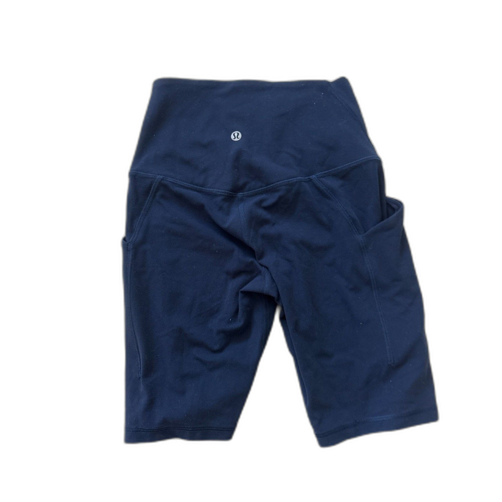 Lululemon Align High Rise Shorts 8" Pockets Navy Women's Size 4 Activewear